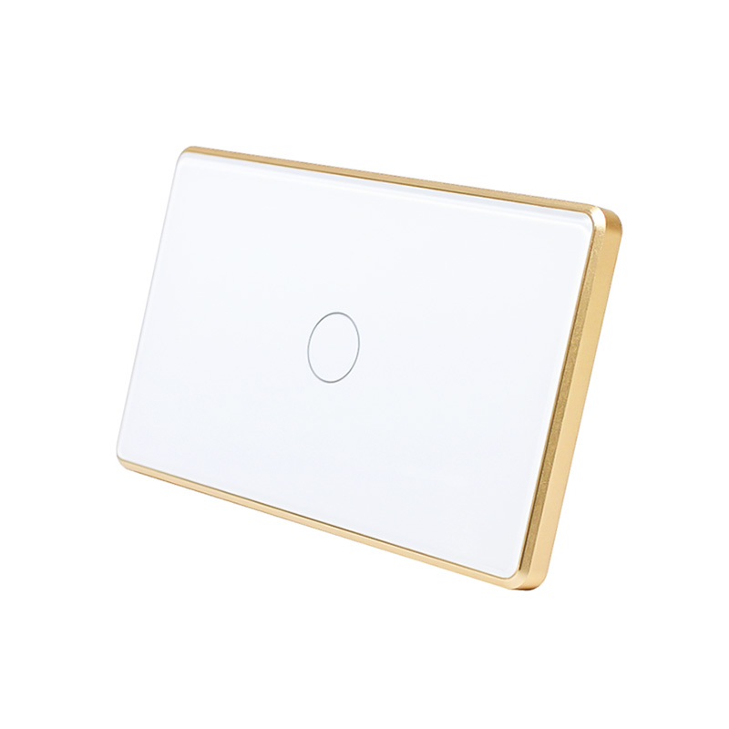 Công tắc cảm ứng Wifi Smart Life SK3V – Mặt trắng viền nhôm